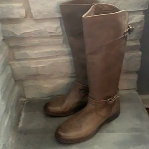 Size 11 taupe tall riding boots